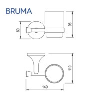 PORTAVASO PARED ALUDRA BRUMA